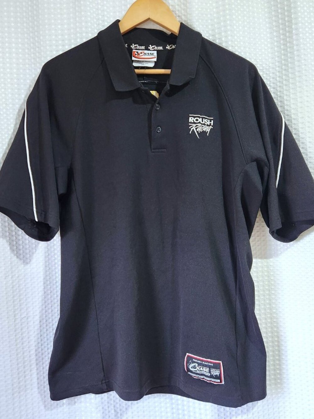 Vintage NASCAR Roush Racing Polo Shirt Chase Authentics 6 16 17 26 99 Back Logo